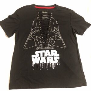 Star Wars x Mad Engine Darth Vader Lace Front Tshirt Goth Cosplay Con Black New